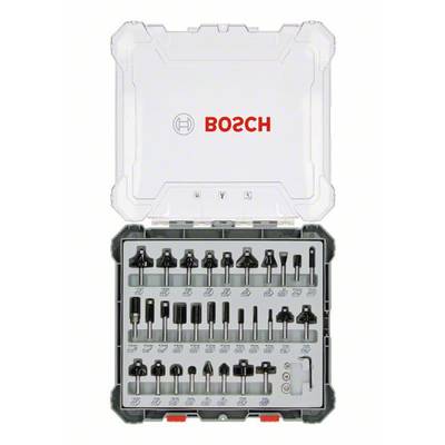 Milling cutter set, 6 mm shank, 30-part Bosch Accessories 2607017474    