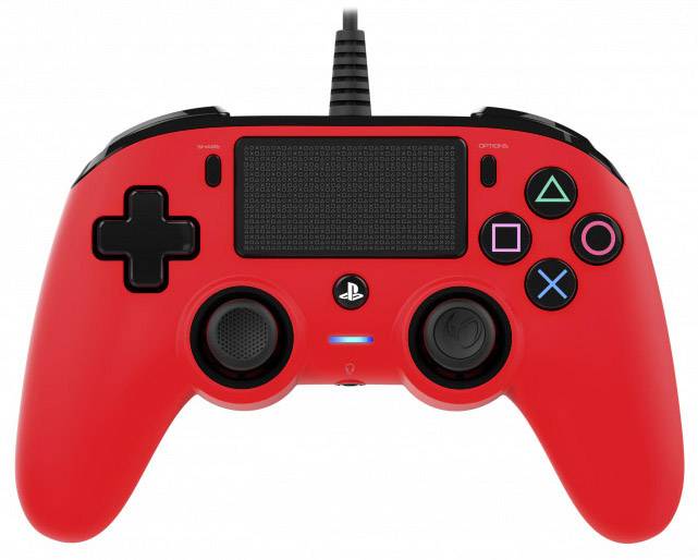 red black ps4 controller