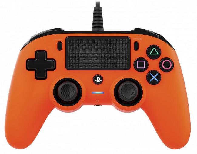 orange playstation 4 controller
