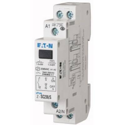 A white contactor from EATON with model number 'Z-SC230/S'. Shows connections and settings. Suitable for 230VAC voltage.