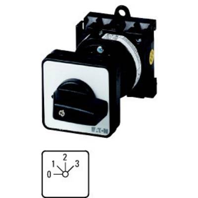 Rotary switch with four positions (0, 1, 2, 3) displayed. Black handle, mountable, manufacturer's logo bottom right.