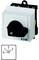 Rotary switch with four positions (0, 1, 2, 3). Black handle on white casing. Brand name 'Eaton' on the front.