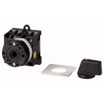 Rotary Switch Component Set: black switch, base plate and mounting bracket. Components for manual control of electronic devices.
