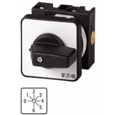 Rotary switch with a black handle and white front panel, labelled from 0 to 5. Manufacturer's logo visible in the bottom right corner.