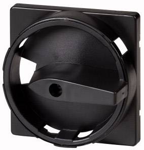 Black ventilation grille in a square shape, with a central rotating disc and lever to control the airflow.