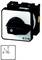 A black gear lever on a square panel with the Eaton logo, showing three stages: '0', '1', and '2' in the bottom left of the image.