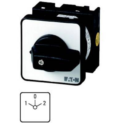 A black rotary switch with three positions: '0', '1', '2'. Manufacturer logo 'EATON' bottom right on the front panel.