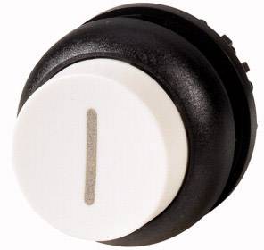 A white round button with a black border shows a vertical grey line; possibly a switch or rotary control.