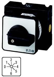 'Power switch mounted on housing. Rotary dial shows function settings from 0 to 6. Close-up view shows circuit diagram.'