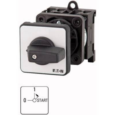 Black and white switch marked with '0' and '1 START'. Rotary mechanism pointing to '1'. A circuit diagram is depicted below.