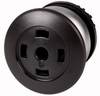 Eaton 216728 M22-DP-S-X Mushroom head pushbutton Front ring (PVC) Button Black 1 pc(s)