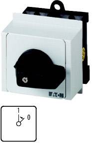 Eaton on/off switch. Black rotary knob on white casing. Diagram shows switch positions: 0 is Off, 1 is On.