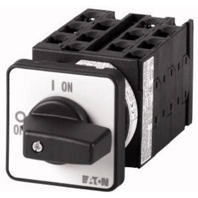 Black rotary switch on a grey base with 'I ON' marking, showing on/off position. Used in electrical circuits.