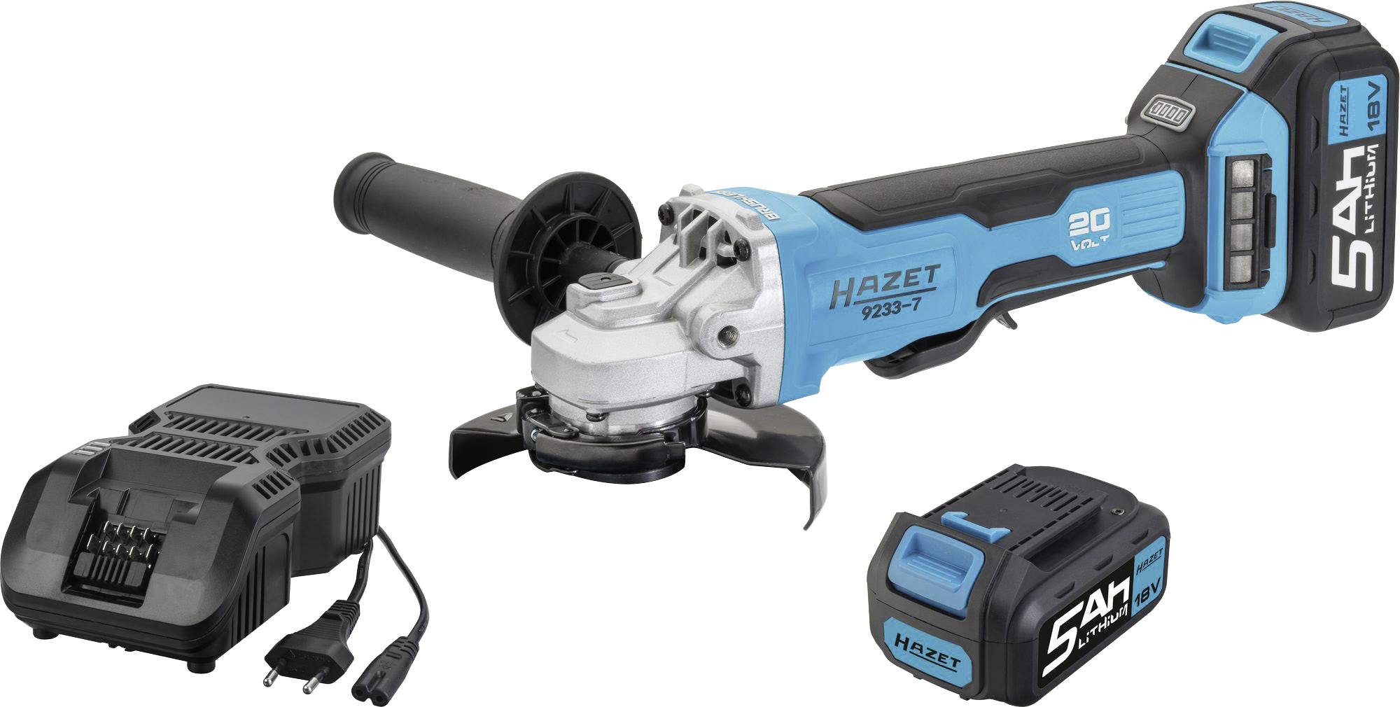 Hazet HAZET 92337 Cordless angle grinder incl. rechargeables 18 V 5 Ah
