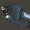 A blue-black Makita cordless drill with a bright LED lamp at the front.