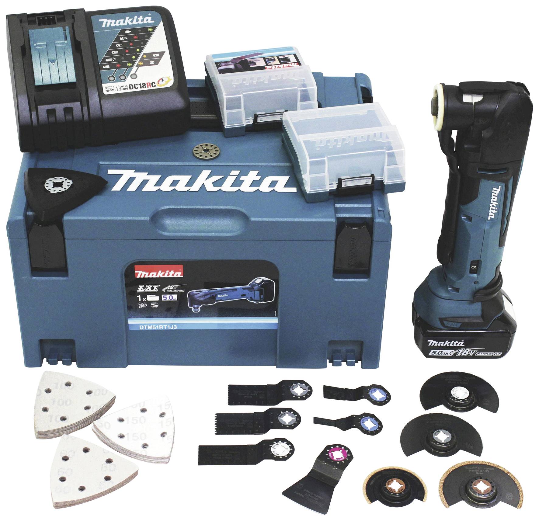 Makita DTM51RT1J3 Cordless multifunction tool V Ah |