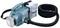 Portable Makita Vacuum Cleaner with shoulder strap, flexible hose and dust bag. Ideal for mobile cleaning applications.