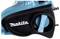 'Makita LXT' blue and black power tool with a circular control dial displaying icons for settings.