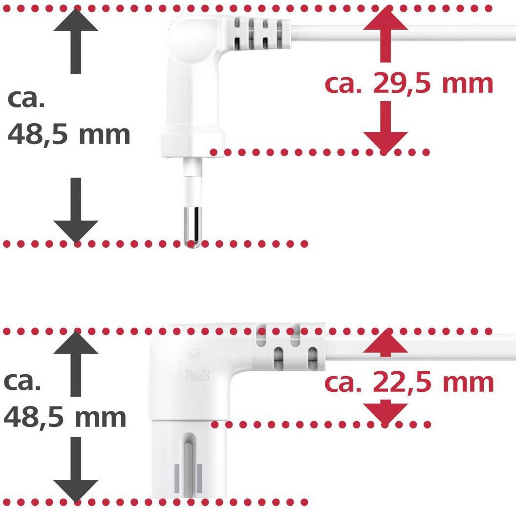 Hama 137227 Current Mains cable White 3.00 m-8