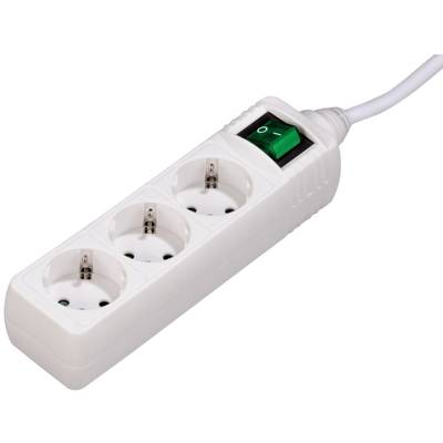 Image of Hama 00121905 Power strip (+ switch) 3x White PG connector 1 pc(s)