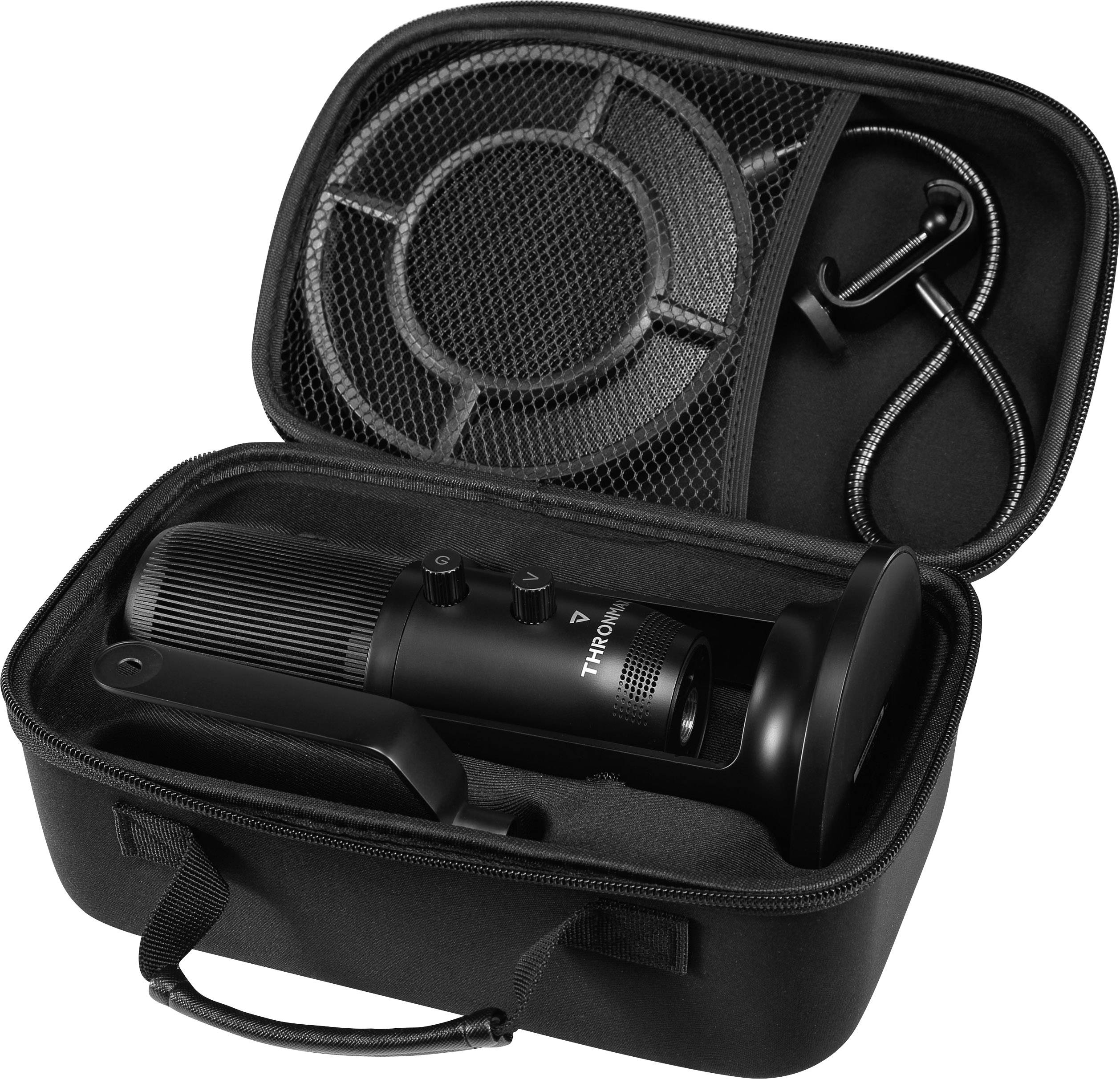 Thronmax M2KIT Stand USB studio microphone Transfer type (details):Corded Stand, incl. cable, incl. clip, incl. bag, inc-4