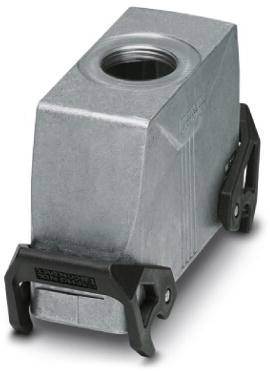 Metal electrical cable gland with side mounting brackets, suitable for industrial applications.
