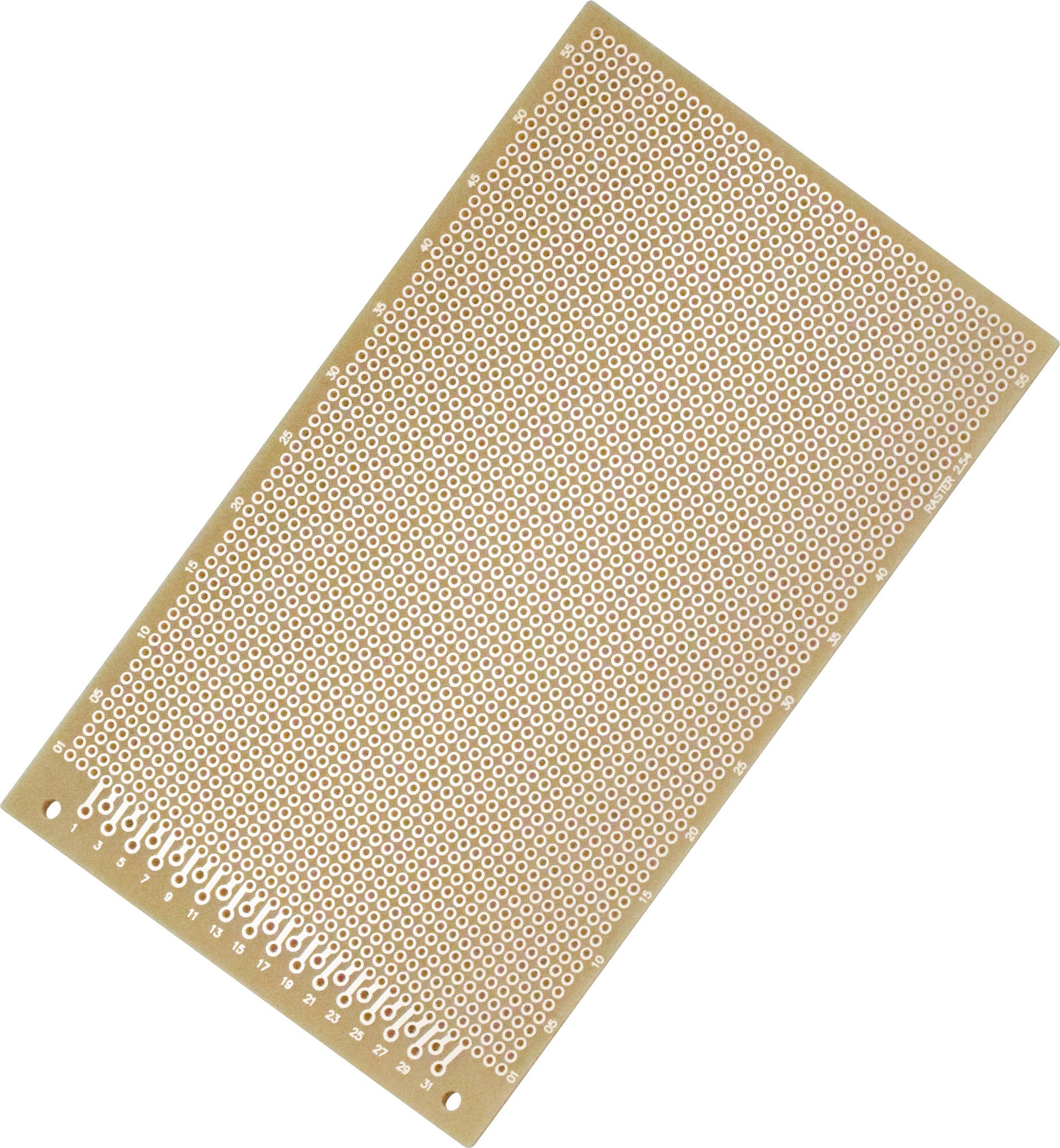 TRU COMPONENTS Eurocard PCB Phenolic paper (L x W) 160 mm x 100 mm 35 µm Contact spacing 2.54 mm Content 4 pc(s)-1