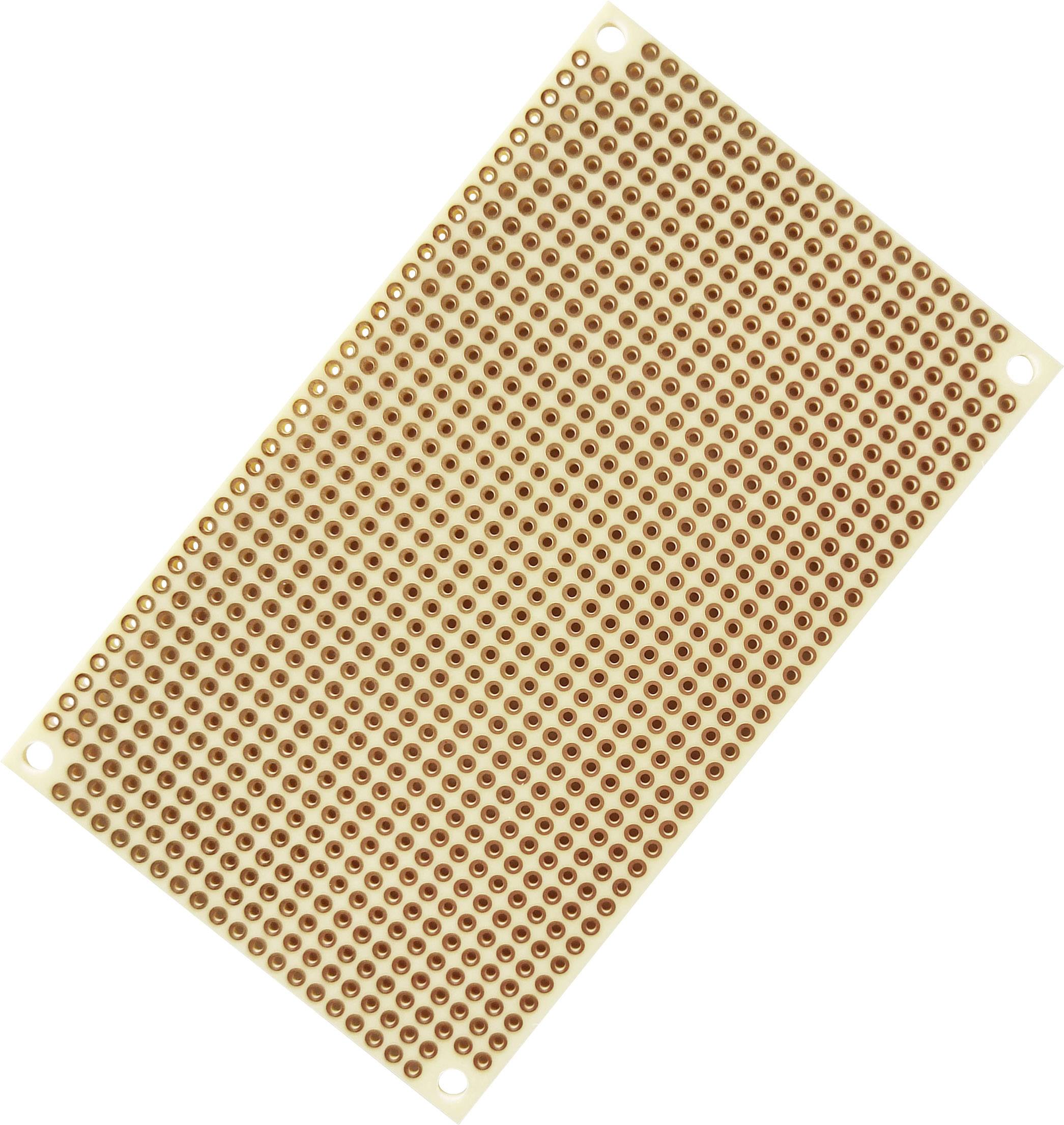 TRU COMPONENTS Eurocard PCB Phenolic paper (L x W) 100 mm x 60 mm 35 µm Contact spacing 2.54 mm Content 4 pc(s)-1