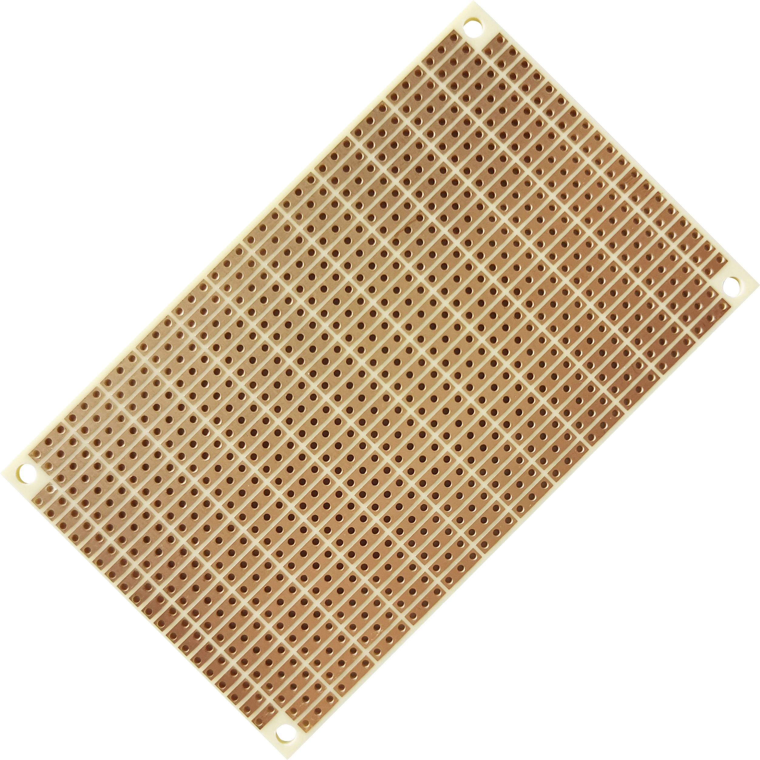 TRU COMPONENTS Eurocard PCB Phenolic paper (L x W) 100 mm x 60 mm 35 µm Contact spacing 5.08 mm Content 4 pc(s)-1