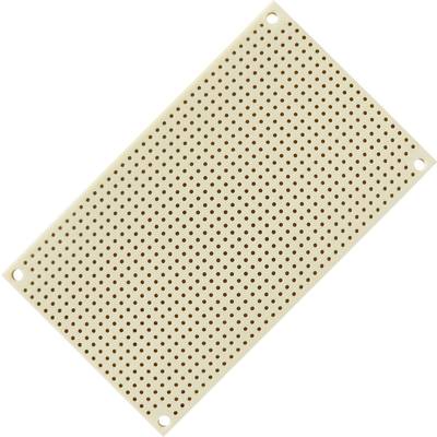 Perforated circuit board with numerous small holes, used for mounting electronic components.