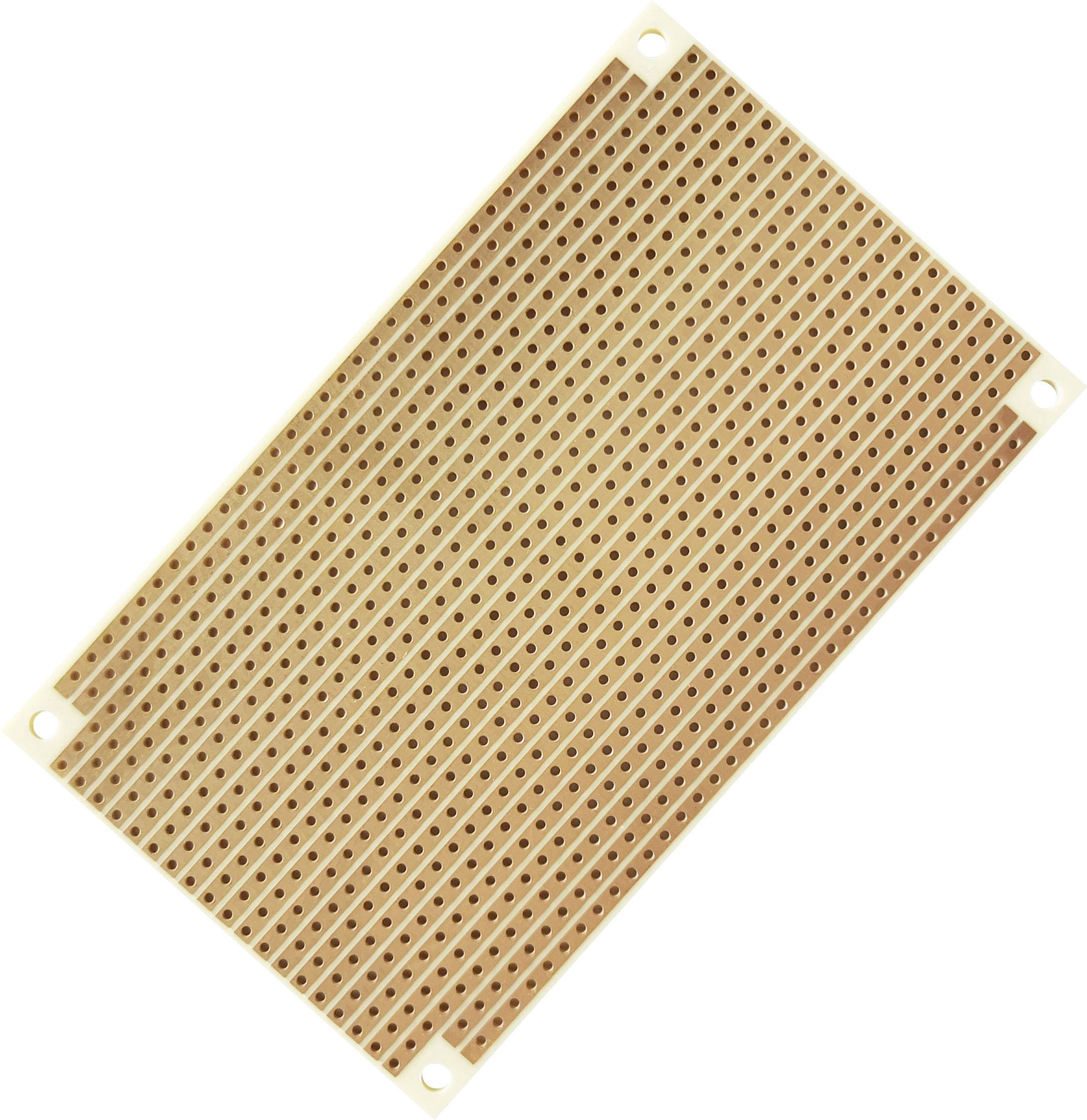 TRU COMPONENTS T1906SA040 Eurocard PCB Phenolic paper (L x W) 100 mm x 60 mm 35 µm Contact spacing 2.54 mm Content 4 pc(-1