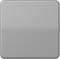 A grey light switch in a square shape, with no markings or distinguishing features.