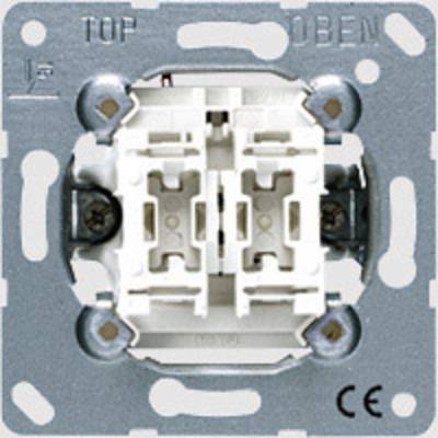 Electrical switch frame with labels 'TOP' and 'ABOVE', showing the back of a switch for installation. CE marking in the bottom right corner.