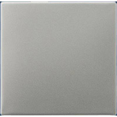 A square, smooth surface in matte grey.