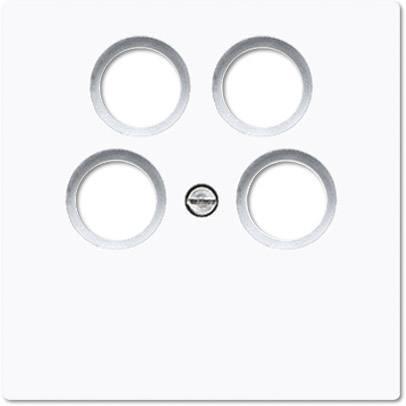Image of Jung 1x Cover TV/radio/SAT socket, TV/radio socket White LS990-4SAT2WW 1 pc(s)