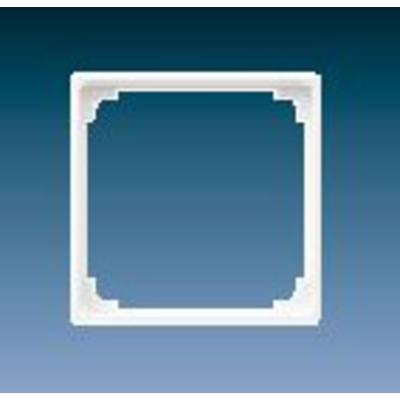 A white square frame on a blue background, without any discernible pattern or image within the frame.