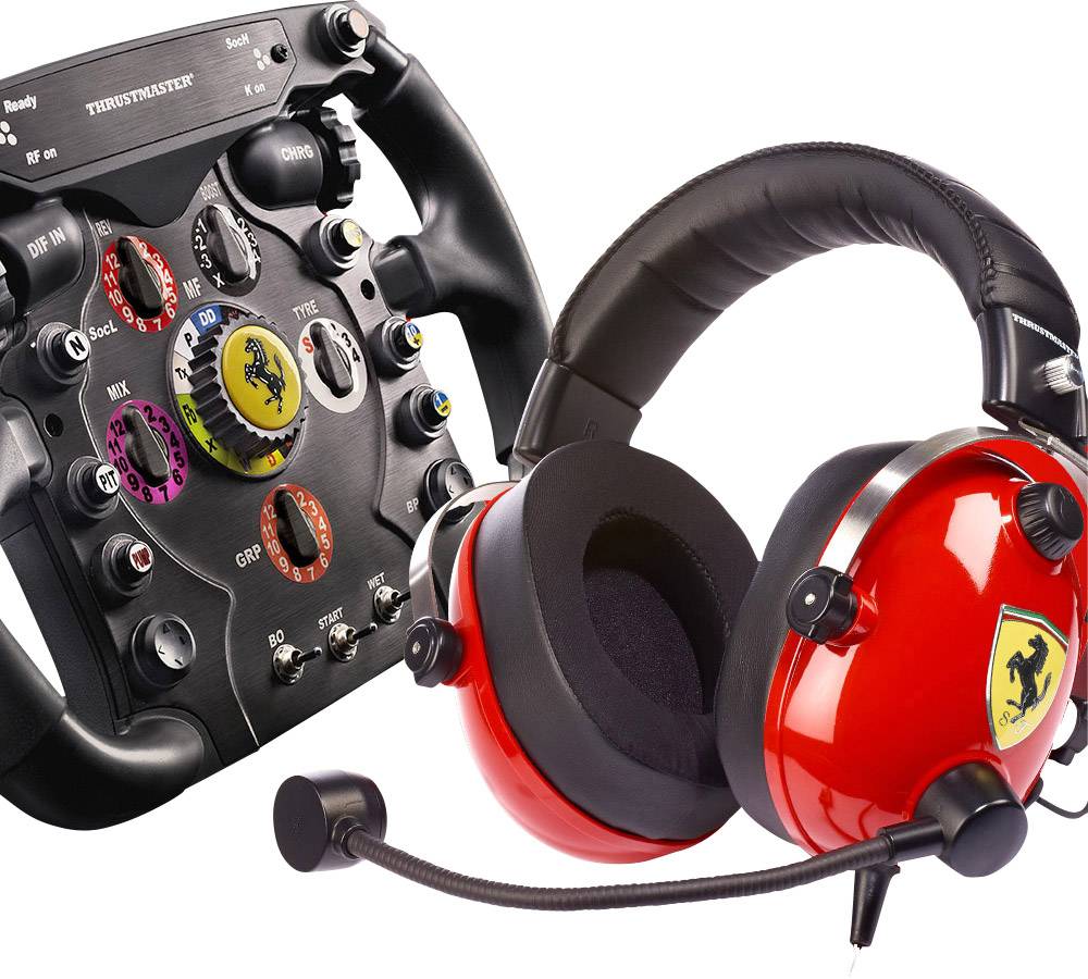 Thrustmaster Scuderia Ferrari Race Kit Steering wheel add-on USB PC, PlayStation 3, PlayStation 4, Xbox One Black, Red