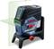 The Bosch Professional Line Laser GCL 2-50 CG displays a green cross line and a red plumb point for precise alignment.