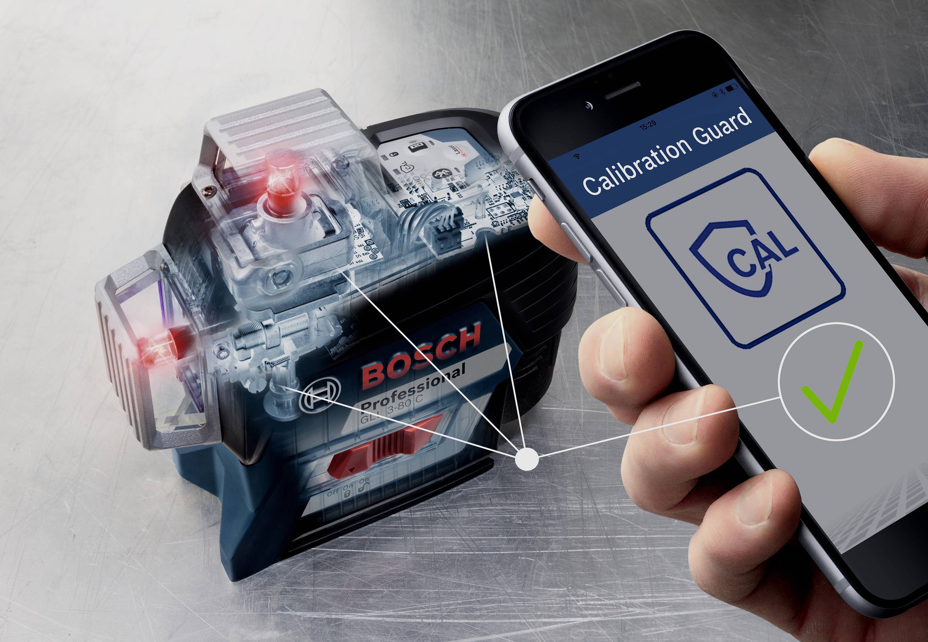 Bosch Professional GLL3-80C Multi-line laser Range (max.): 120 m-1