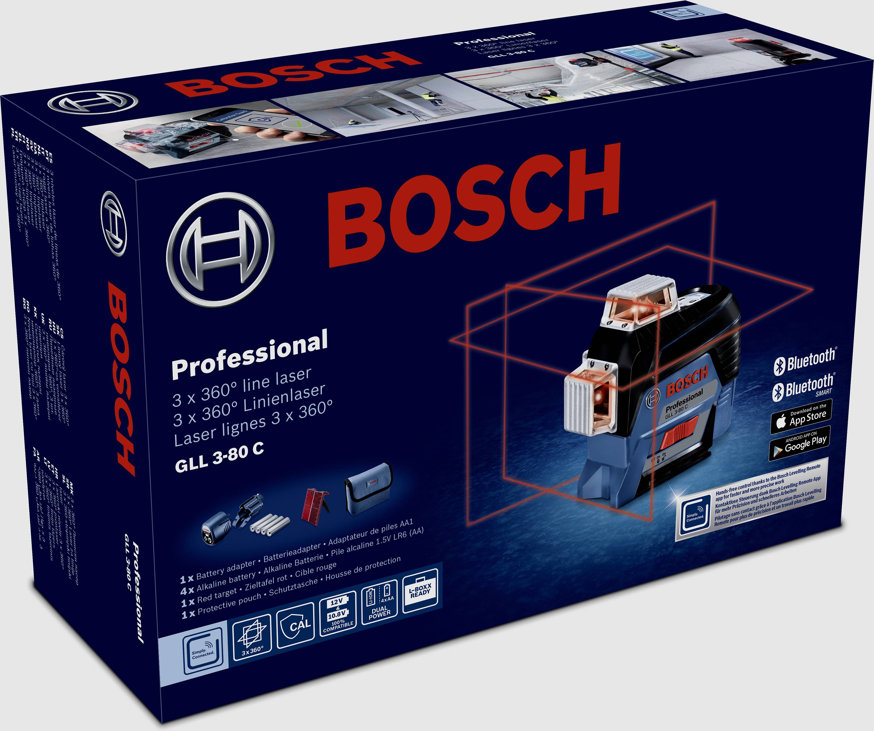 Bosch Professional GLL3-80C Multi-line laser Range (max.): 120 m-5