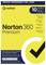 Yellow Norton 360 Premium Package for 10 devices with 1 year protection against viruses and malware, VPN, password manager and 75 GB cloud backup.