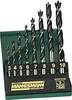 Brüder Mannesmann M54308 Wood twist drill bit set 8-piece 3 mm, 4 mm, 5 mm, 6 mm, 7 mm, 8 mm, 9 mm, 10 mm 1 pc(s)