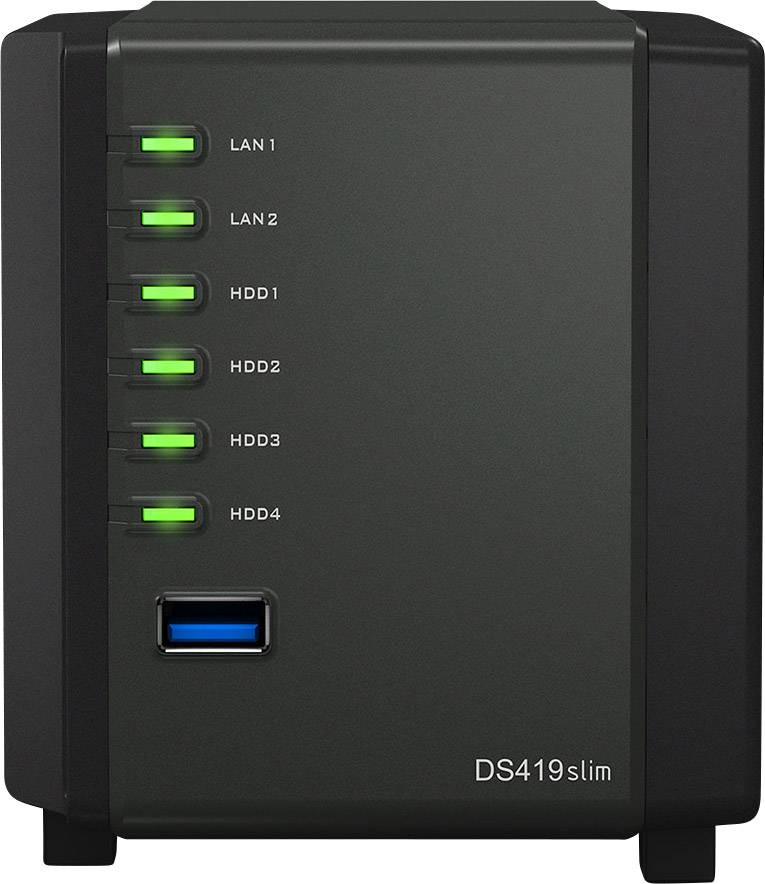 Synology DiskStation DS419slim NAS server casing 4 Bay