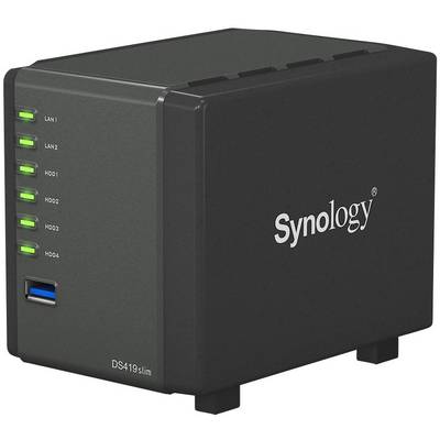 Synology DiskStation DS419slim NAS server casing 4 Bay DS419slim-3