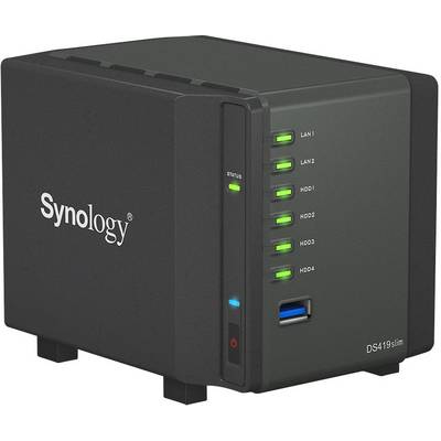 Synology DiskStation DS419slim NAS server casing 4 Bay DS419slim-4