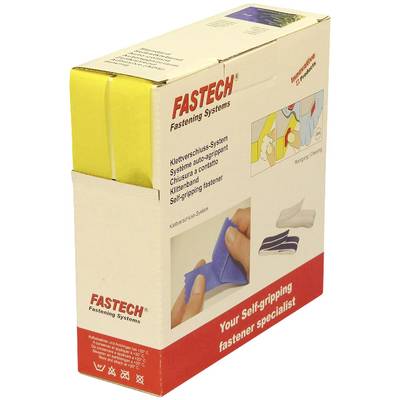 FASTECH® B25-STD020810 Hook-and-loop tape sew-on Hook and loop pad (L x W) 10 m x 25 mm Yellow 10 m