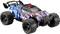 A remote-controlled car with large tyres and a striking, multi-coloured design, with 'Hurricane' written on it.