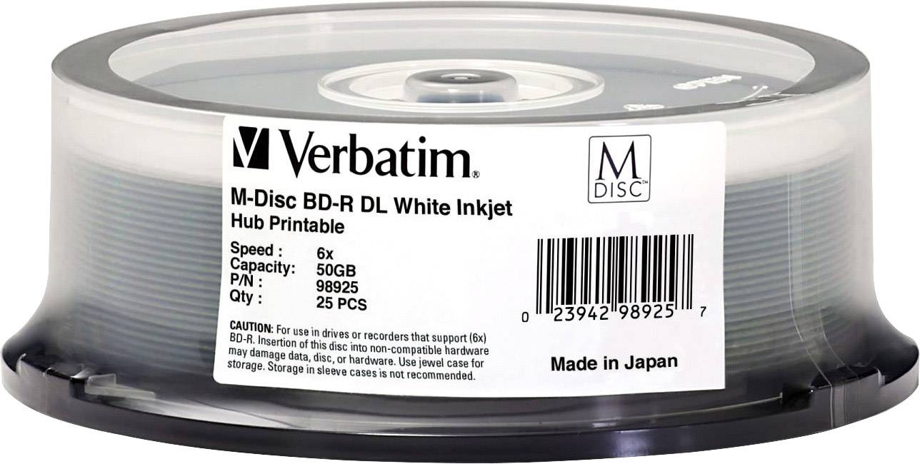 Verbatim 98925 Blank M-Disc Blu-ray DL 25 pc(s)