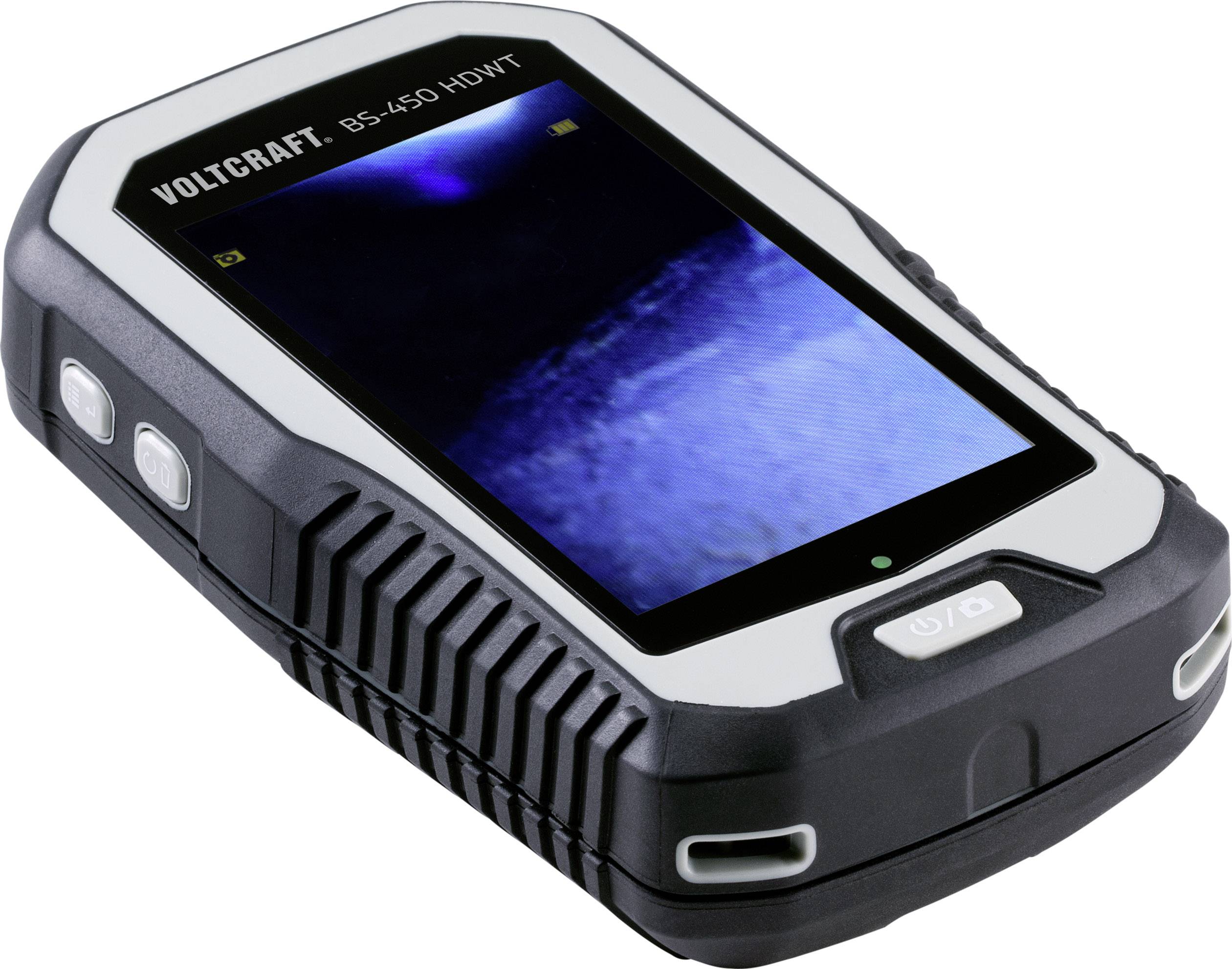 A portable endoscope tool with a display, likely used for inspecting hard-to-reach areas.