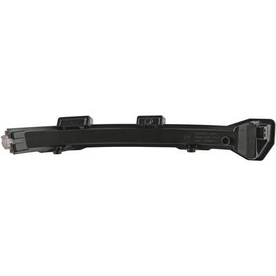 A black, curved sensor strip with multiple sensors and connectors. It appears to be part of a technological device.